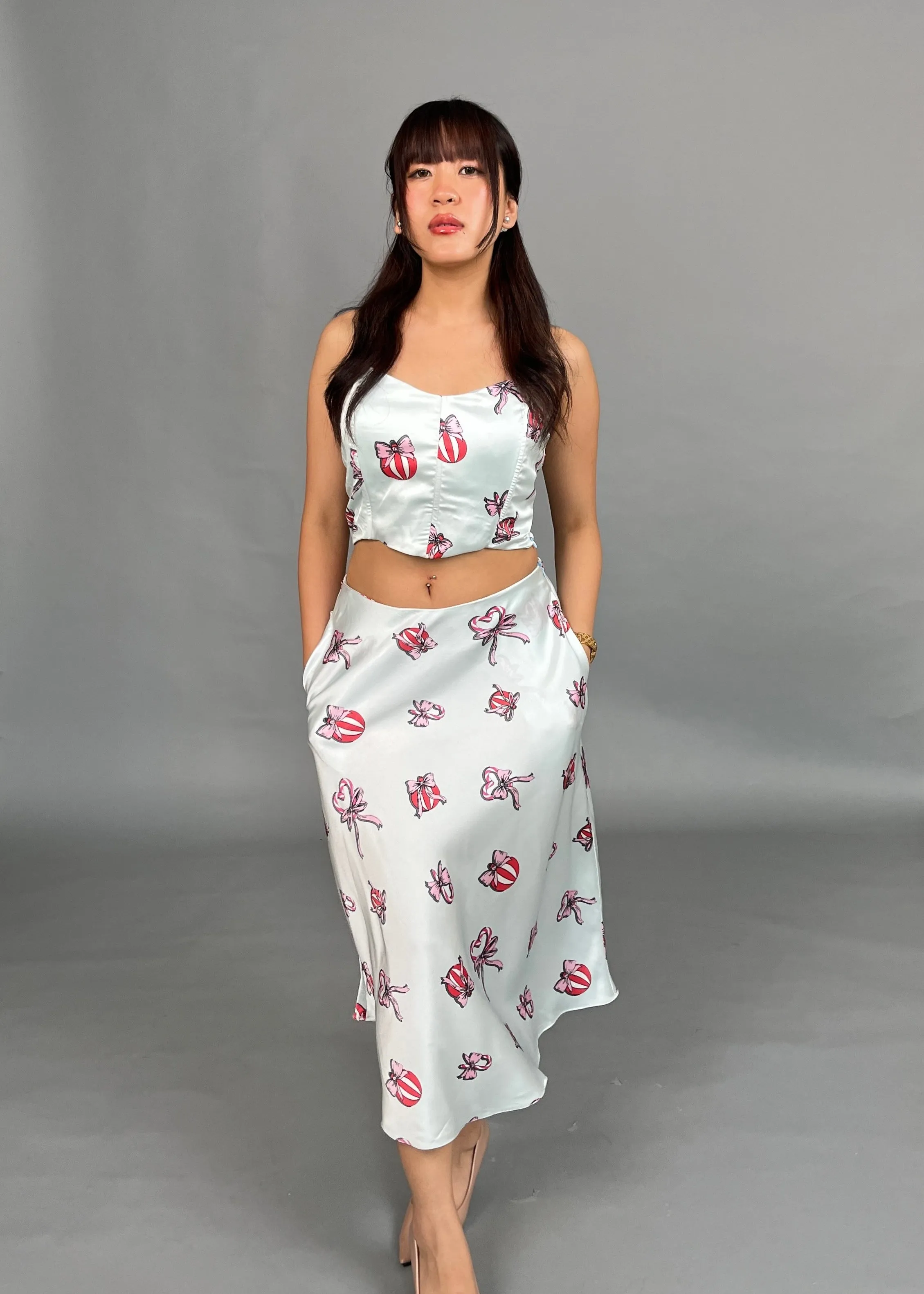 Amara Sky Blue Corset top