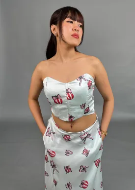 Amara Sky Blue Corset top