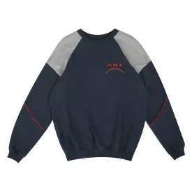 Art School Pullover UNISEX Navy/ Grey