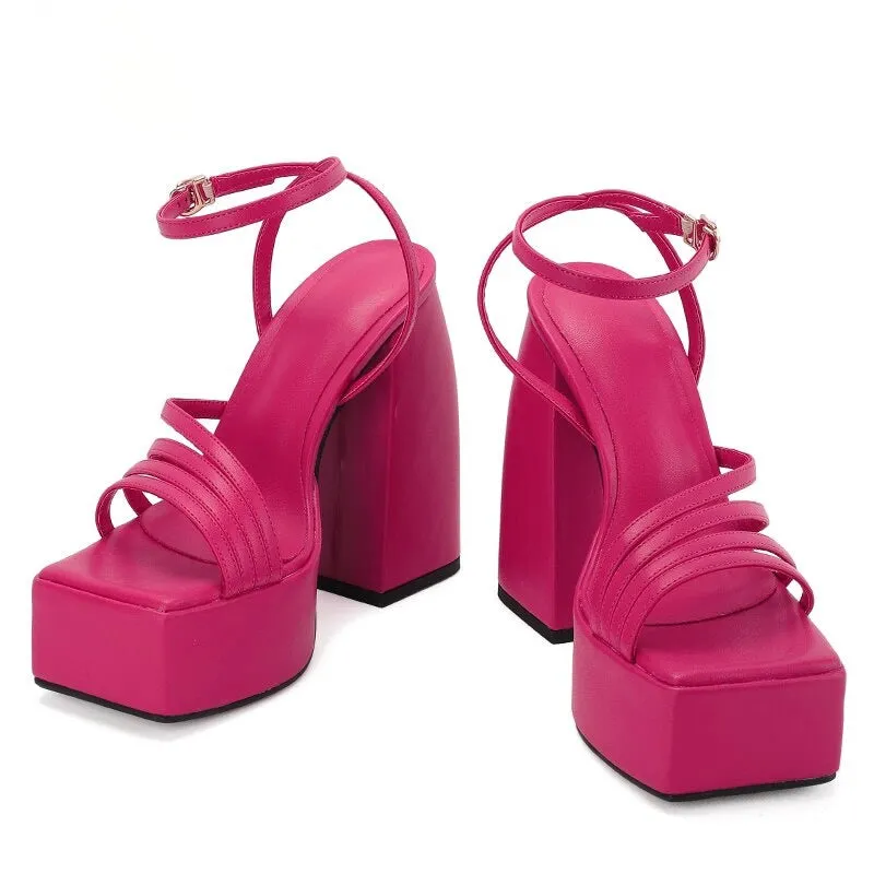 Ava Leather Heels
