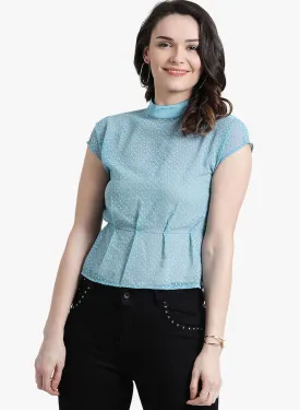 Dobby Top With Neck Band And Darts
