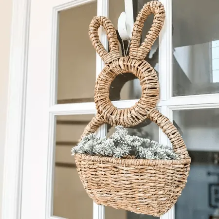 Easter Sale 49% OFF - Bunny Basket Hanging Wall Pocket Spring Decor