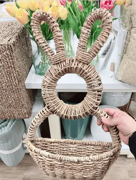 Easter Sale 49% OFF - Bunny Basket Hanging Wall Pocket Spring Decor