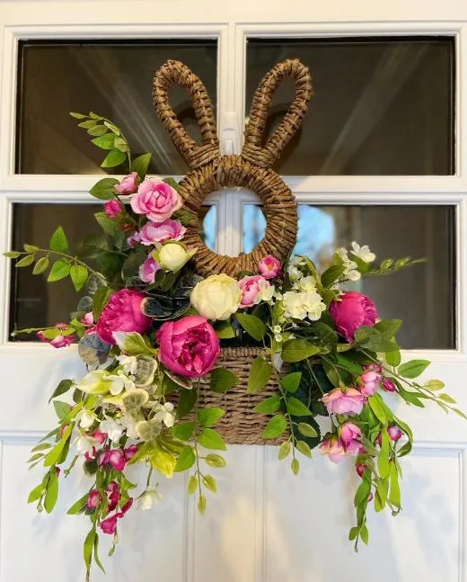 Easter Sale 49% OFF - Bunny Basket Hanging Wall Pocket Spring Decor
