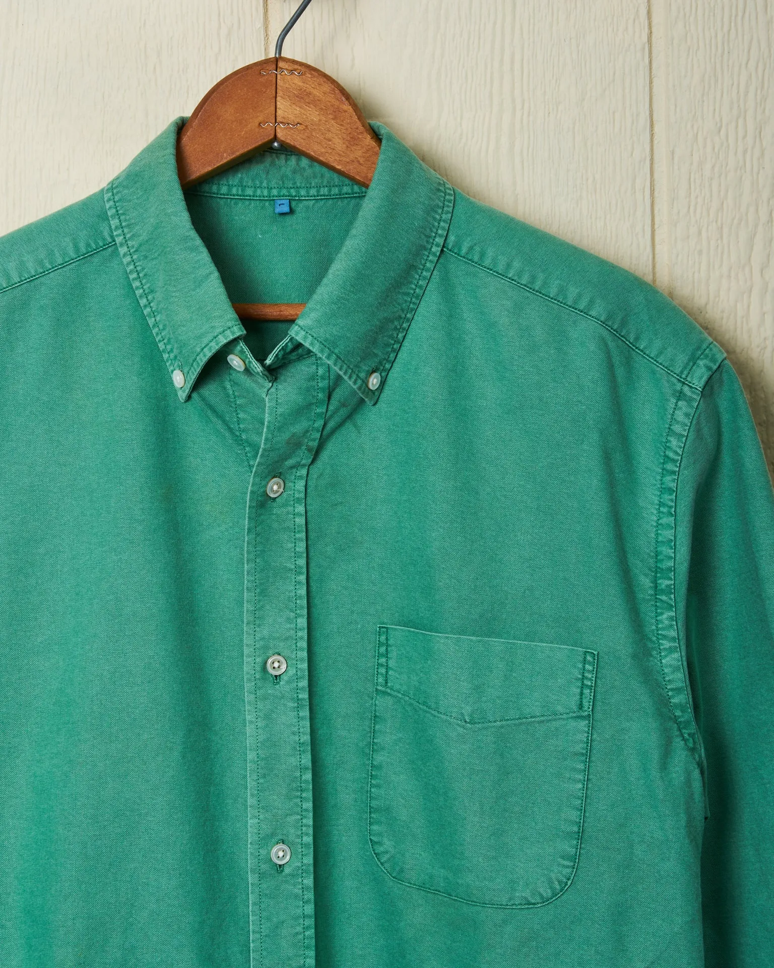 Garment Dyed Oxford Shirt in Spruce