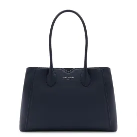 Honoré Cloe blue calfskin leather handbag