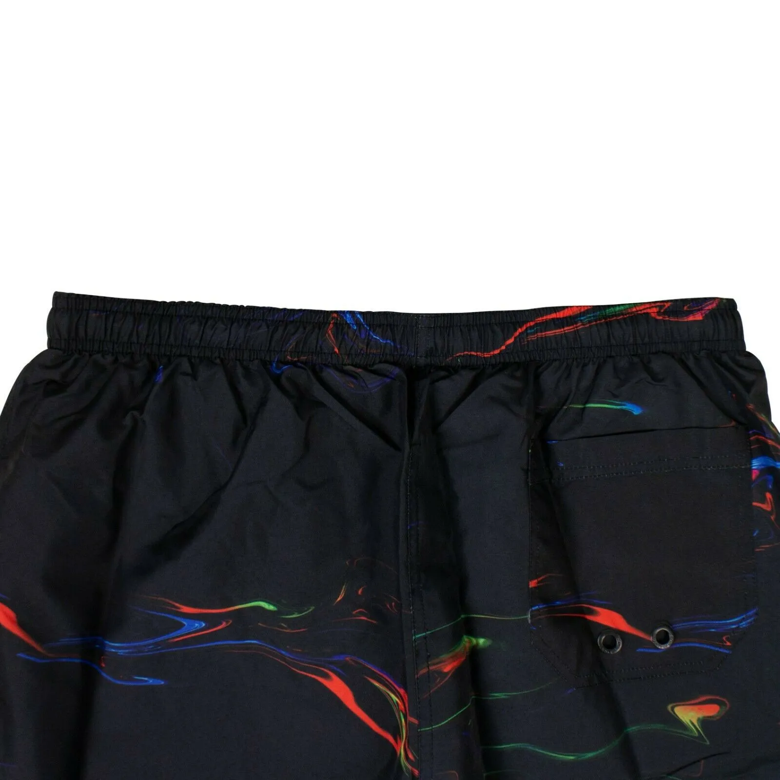 Marcelo Burlon Polyester 'All Over Lights' Beach Shorts - Black