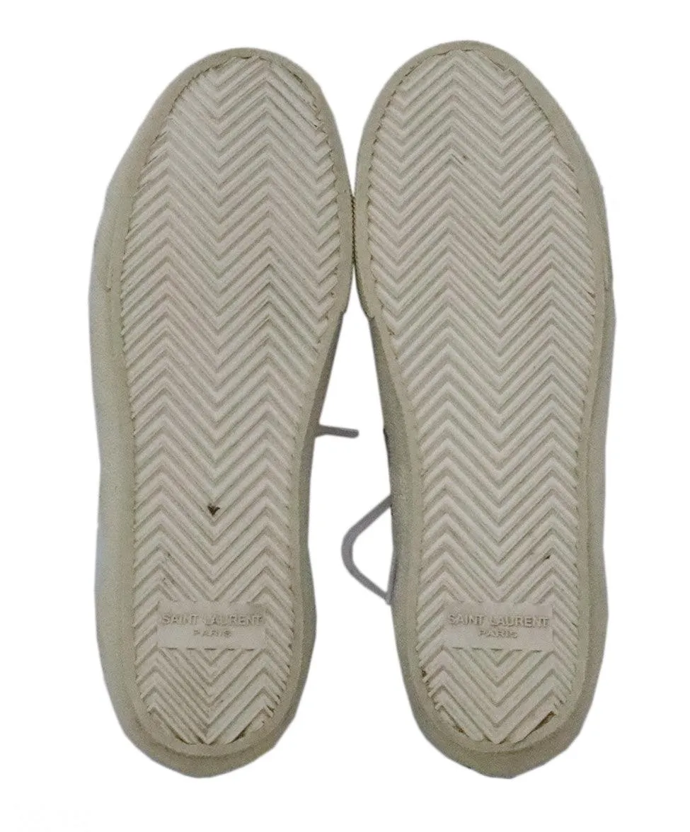 Saint Laurent Metallic Leather Sneakers sz 6