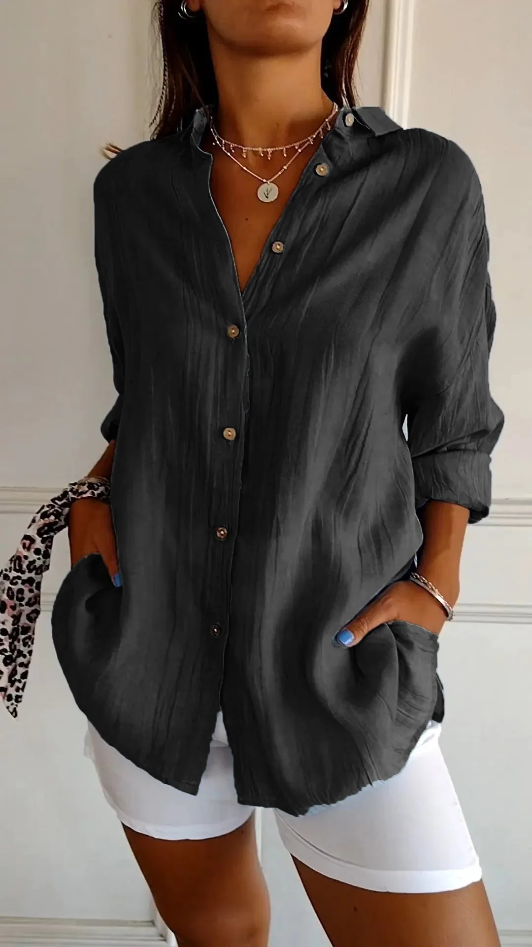 Sasha - Elegant Shirt With Pleated Style - BUY 1 GET 1 FREE
