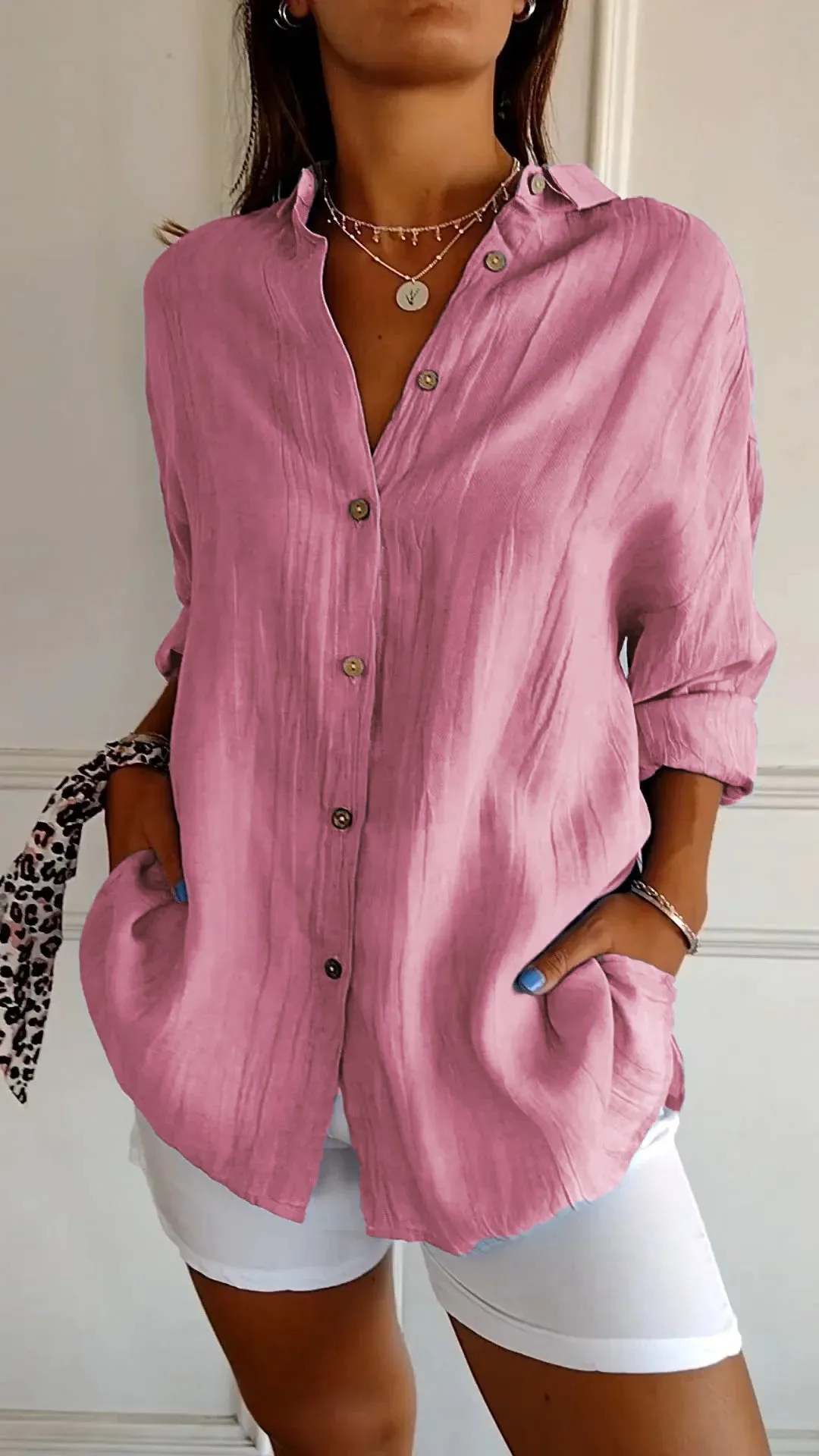 Sasha - Elegant Shirt With Pleated Style - BUY 1 GET 1 FREE
