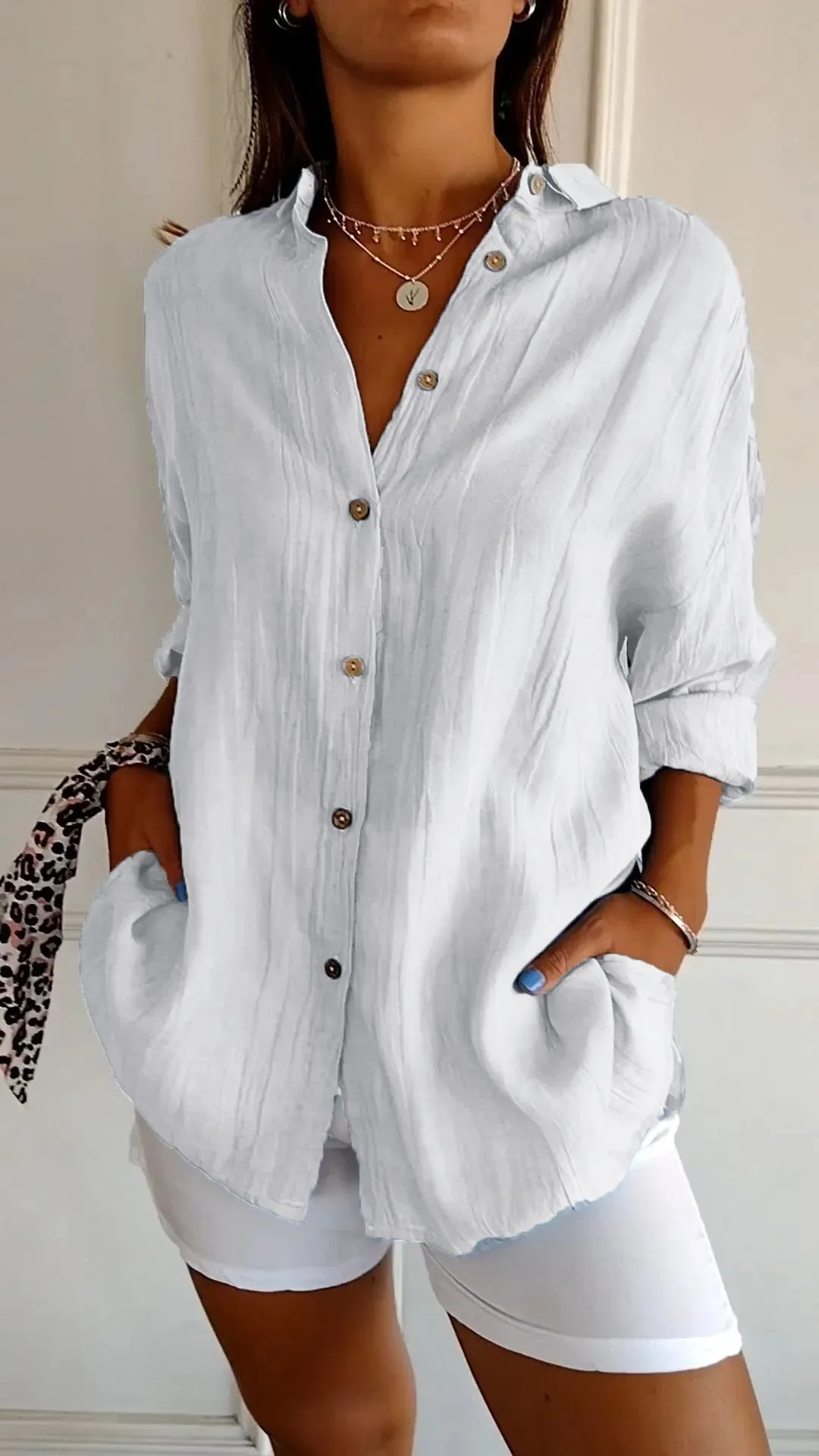 Sasha - Elegant Shirt With Pleated Style - BUY 1 GET 1 FREE
