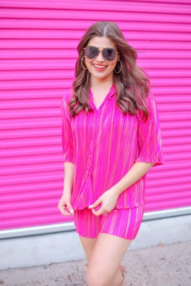 Social & Chic Pleated Set