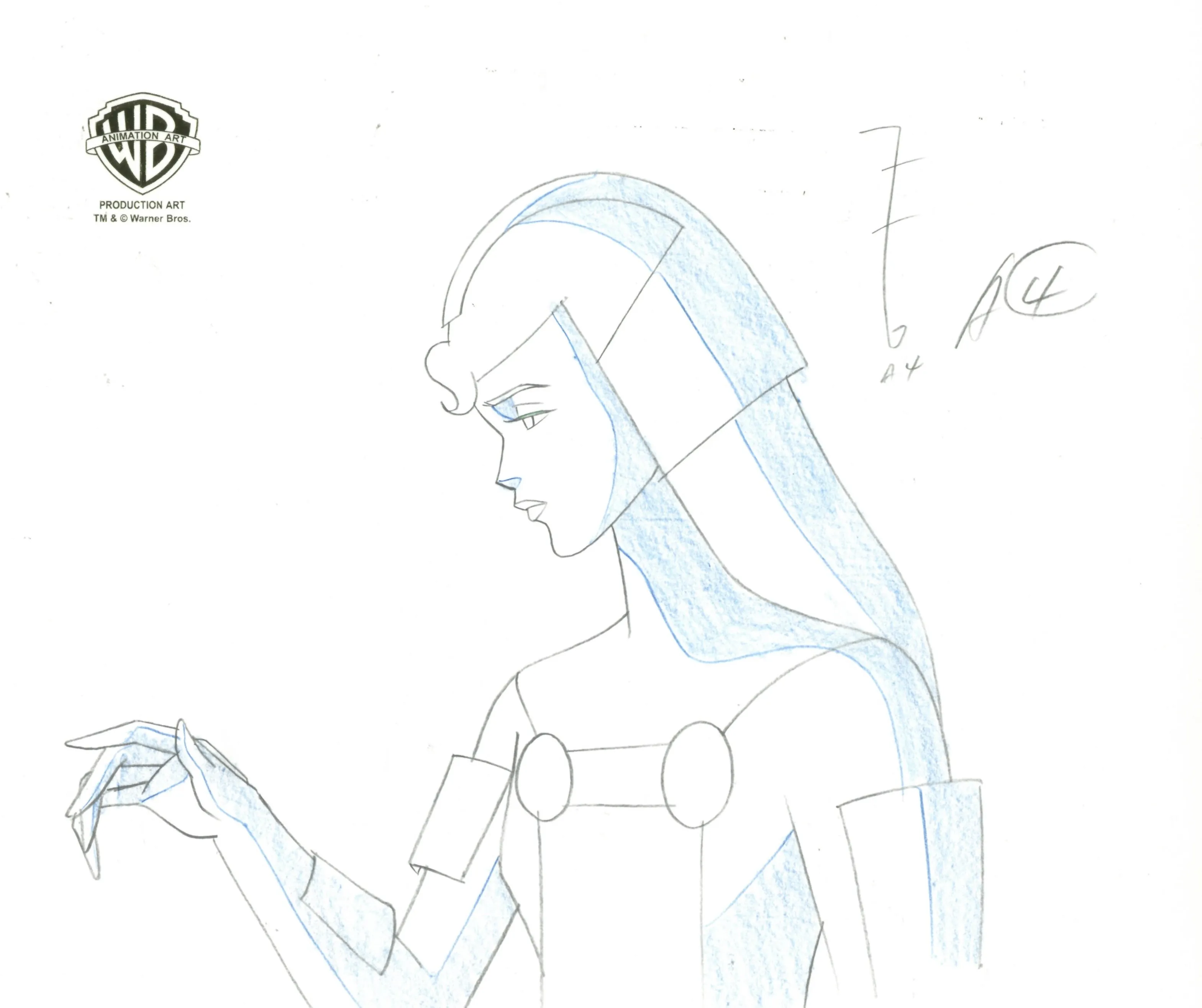 Superman The Animated Series Original Production Drawing: Lara