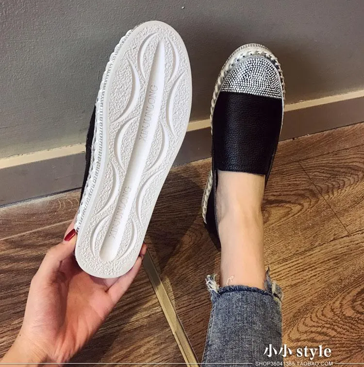 Women Genuine Leather Casual Creepers Flats